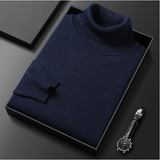 Armin | Herren Lässiger Rollkragenpullover für den Frühling – Marineblau