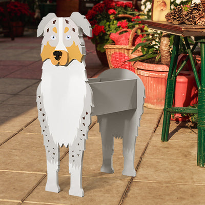 Australian Shepherd Planter Pot