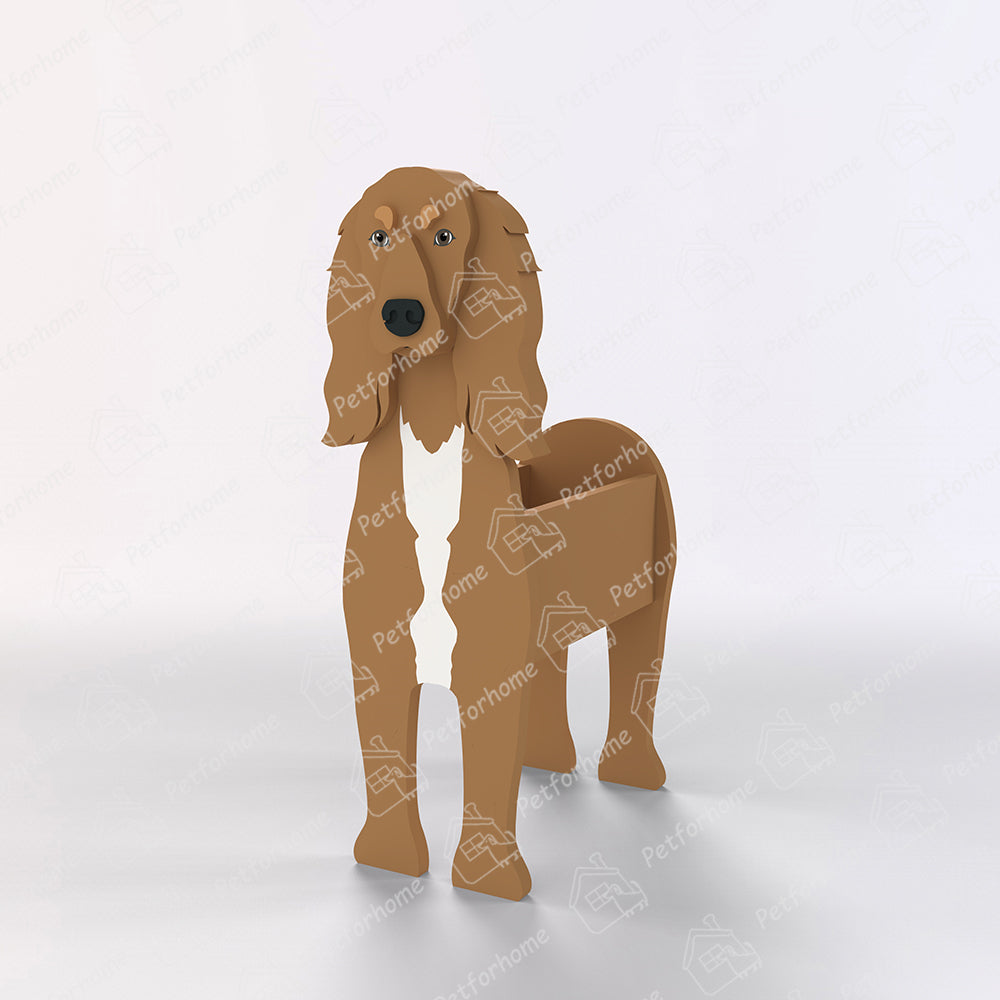 Saluki Dog Flower Pot