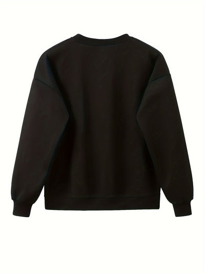 Bequemer Damen Jogginganzug für Herbst und Winter mit Rundhals-Pullover