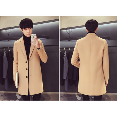 Herren Woll-Mantel Elegante Business Jacke - Büro und Freizeit