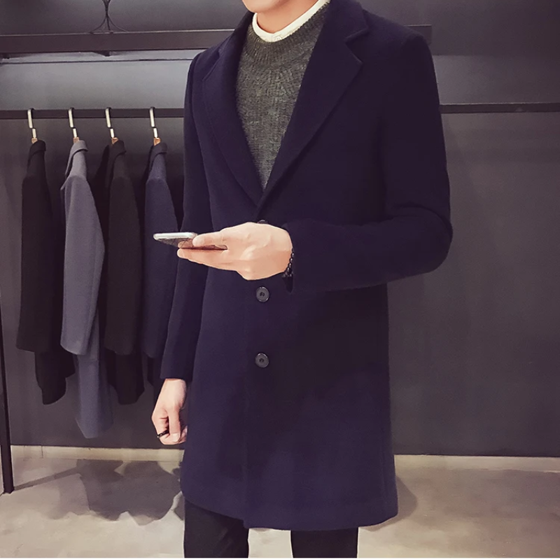 Eleganter Herren Mantel - Schlankes Design für Büro und Freizeit mit Klassischer Passform