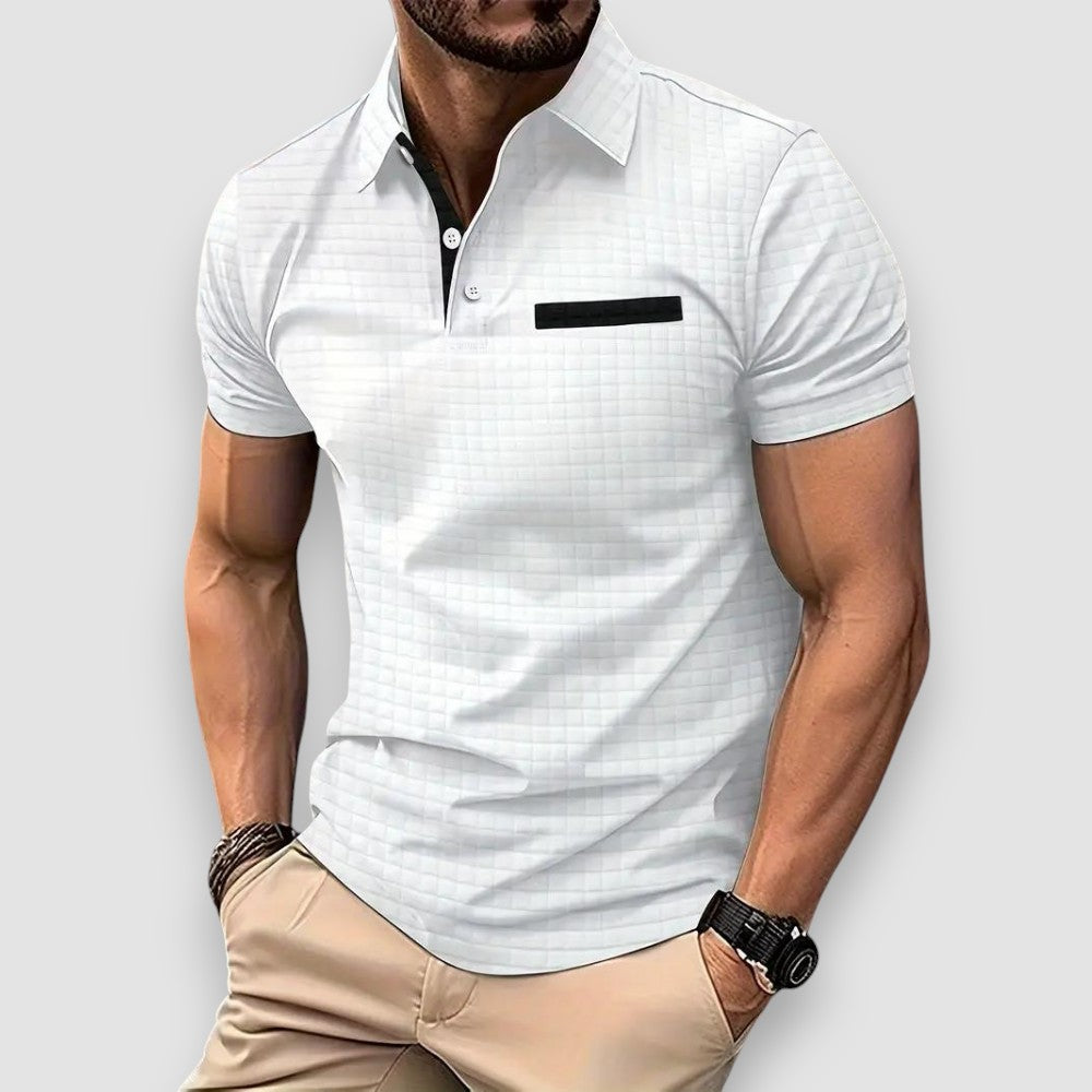 Lumier | Patterned Polo Shirt