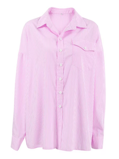 Elaina®| Langarm-Button-Down-Hemd