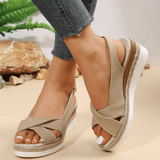 Plateau Sandalen Damen Sommer – Khaki