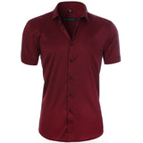 Polo Hemd Herren | Atmungsaktiv & Knitterarm – Dunkelrot