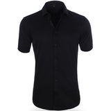 Polo Hemd Herren | Atmungsaktiv & Knitterarm – Schwarz