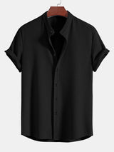 Polo Herren | Stehkragen & Atmungsaktiver Komfort – Schwarz