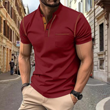 Polo Shirt Herren | Kontrastdetails & sportlich-eleganter Look – Rot