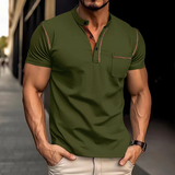 Polo Shirt Herren | Kontrastdetails & sportlich-eleganter Look – Dunkelgrün