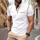 Polo Shirt Herren | Kontrastdetails & sportlich-eleganter Look – Weiß