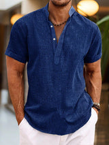 Polo Shirt Herren | V-Ausschnitt & bequeme Passform – Dunkelblau