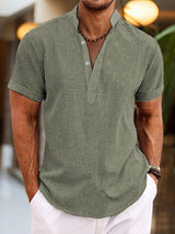 Polo Shirt Herren | V-Ausschnitt & bequeme Passform – Grün