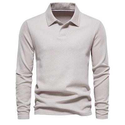 Polo-Sweatshirt | Umlegekragen | Normale Passform | Langarm-Poloshirts | Herrenbekleidung