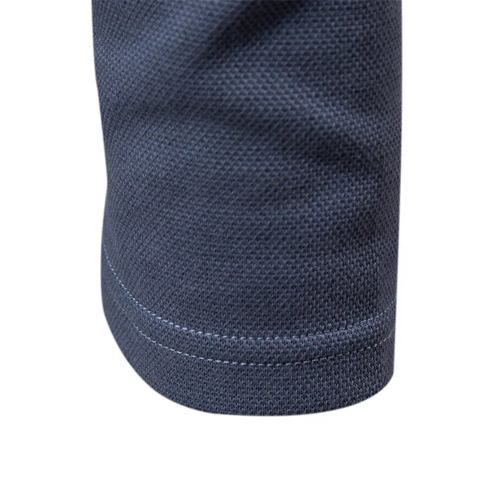 Polo-Sweatshirt | Umlegekragen | Normale Passform | Langarm-Poloshirts | Herrenbekleidung