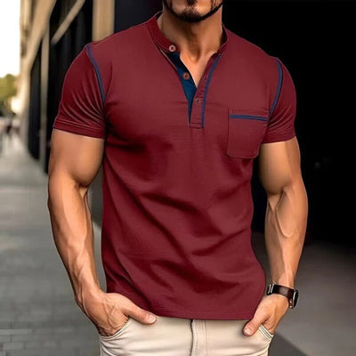 Polo T-Shirt | Kurzarm | Quarter Button | Herren Polo Shirts | Herren T-Shirt