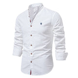 Polohemd Herren | Stehkragen & Slim Fit – Weiß