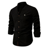 Polohemd Herren | Stehkragen & Slim Fit – Schwarz