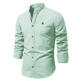 Polohemd Herren | Stehkragen & Slim Fit – Hellgrün