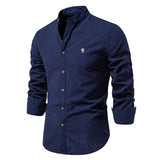 Polohemd Herren | Stehkragen & Slim Fit – Dunkelblau