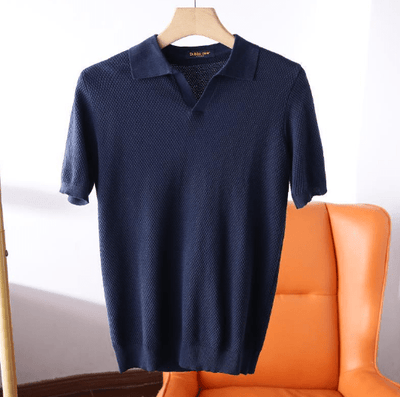 Polohemd | Kurzarm | V-Ausschnitt | Polo T-Shirt | Herrenshirt
