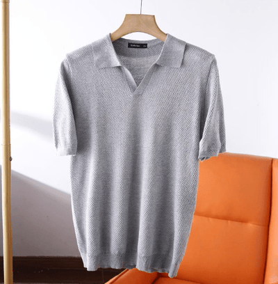 Polohemd | Kurzarm | V-Ausschnitt | Polo T-Shirt | Herrenshirt