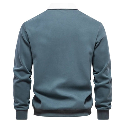 Polohemd - Pullover - Langarm - Polopullover - Herrenbekleidung