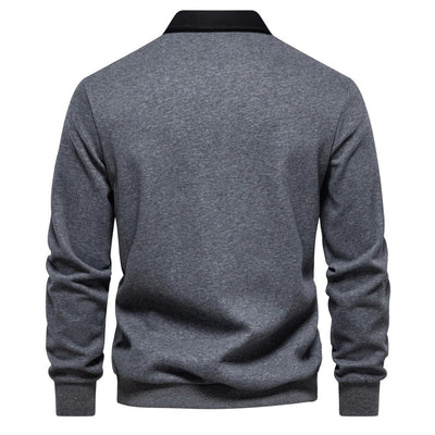 Polohemd - Pullover - Langarm - Polopullover - Herrenbekleidung
