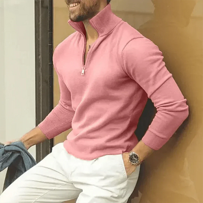 Polopullover | Langarm | Pullover | Quarter Zip Pullover | Herren Quarter Zip Pullover