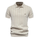 Poloshirt Herren | Rippstruktur & Smarter Look – Beige