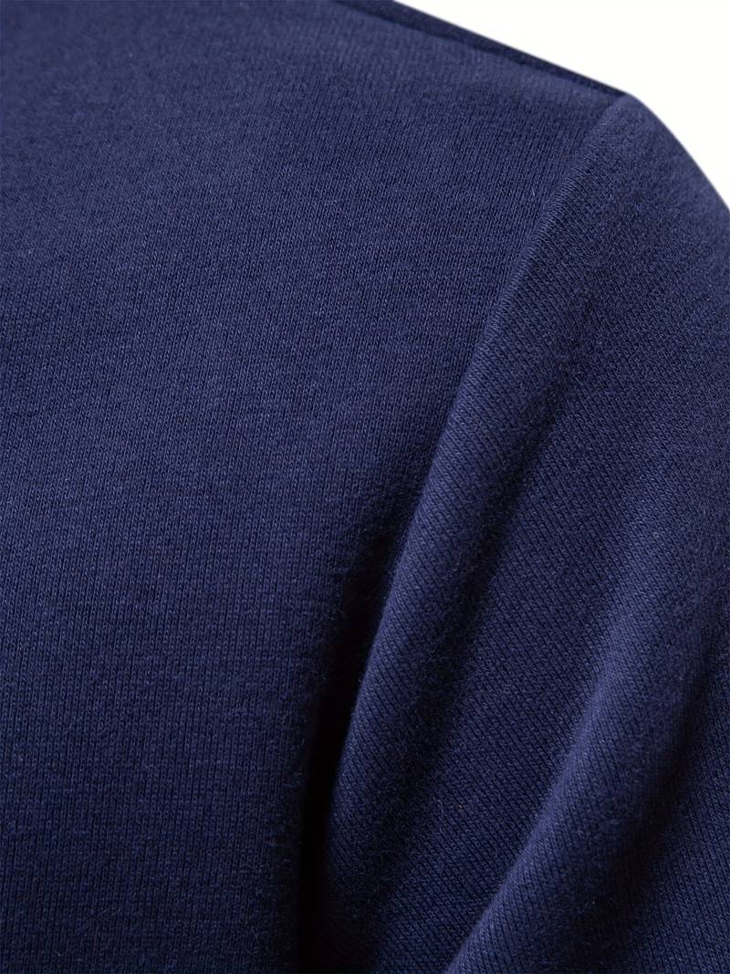 Poloshirt | Umlegekragen | Viertel-Knopfleiste | Langarm-Poloshirts | Herrenhemden