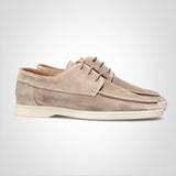 Richard | Herren Frühling Schnürbare Casual Bootsschuhe – Beige