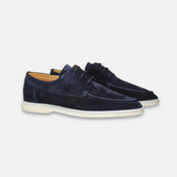 Richard | Herren Frühling Schnürbare Casual Bootsschuhe – Dunkelblau