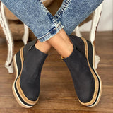 Wasserdichte Stiefel mit Reißverschluss für Damen, orthopädisch – Schwarz