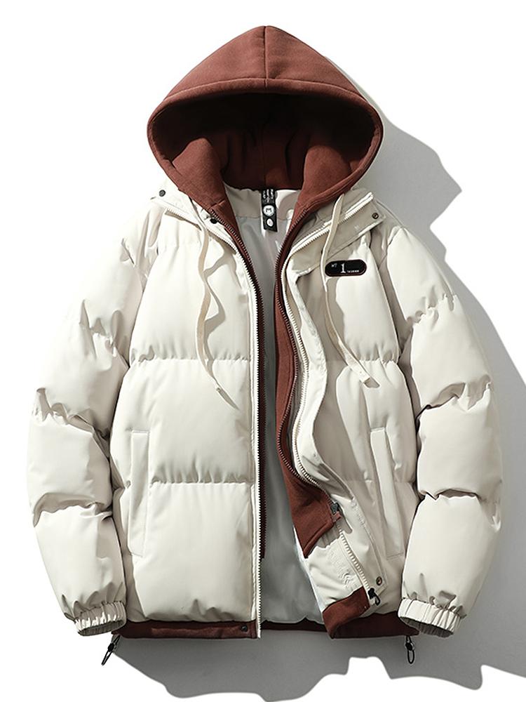 Pufferjacke | Kapuze | dick | wattierte Jacke | Wintermäntel Männer
