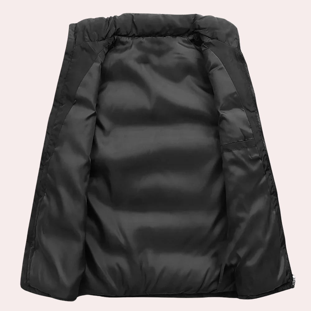 Pufferweste - ärmellos - Zip-Up - Körperwärmer - Herrenweste