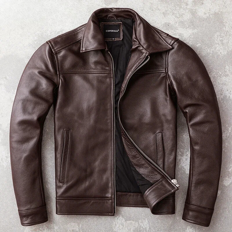Elegante Herren-Lederjacke aus hochwertigem Echtleder - Zeitlos und stilvoll