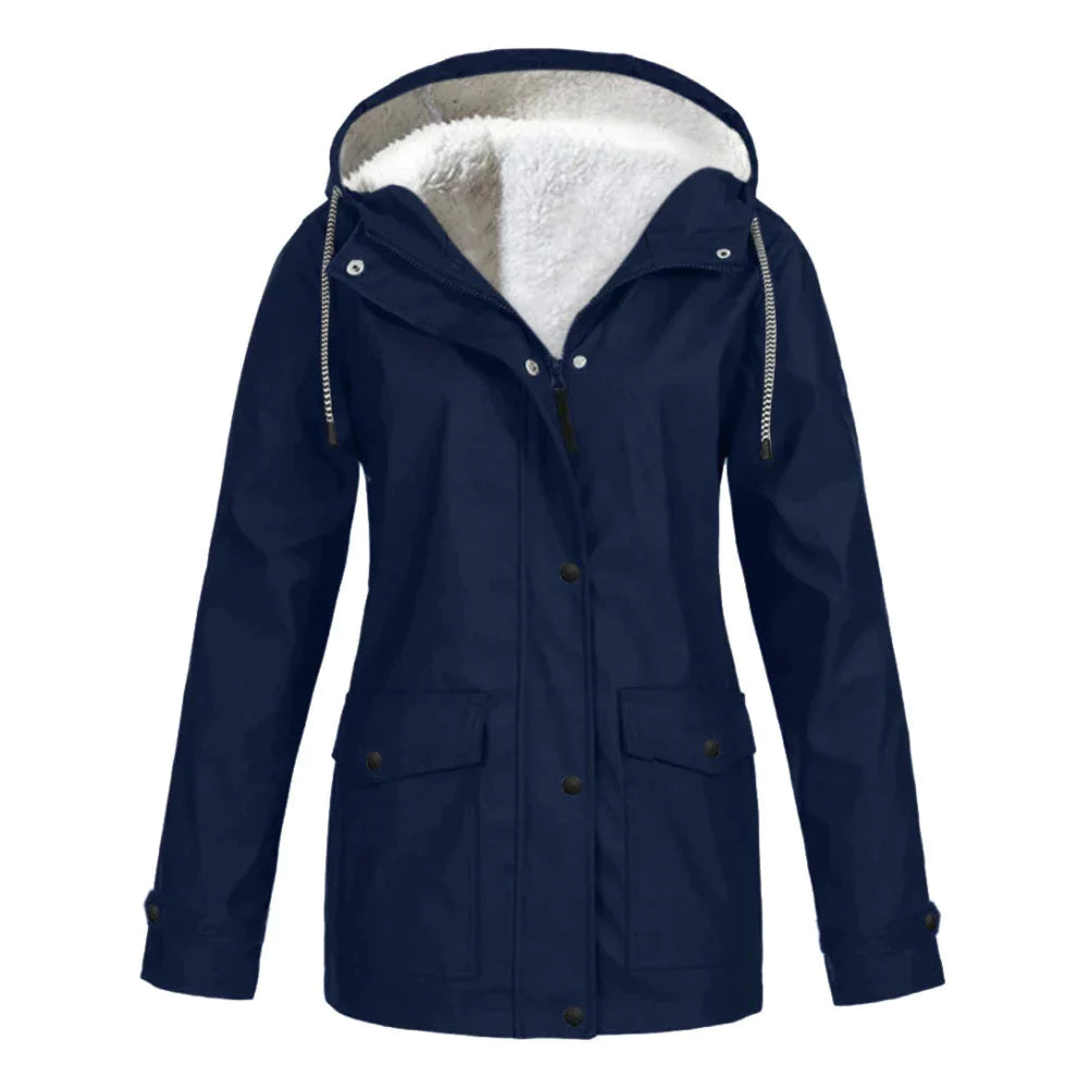Damen Winterjacke wasserdicht & warm mit Kapuze | Outdoor Funktionsjacke