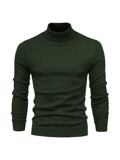 Eleganter Herren Rollkragenpullover aus Merinowolle