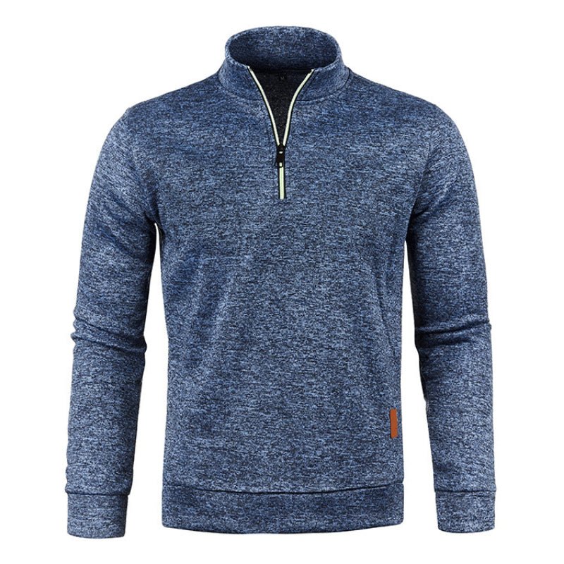 Quarter Zip Sweatshirt | Langarm | Hoher Kragen | Pullover mit halbem Reißverschluss | Quarter Zip Sweatshirts für Männer