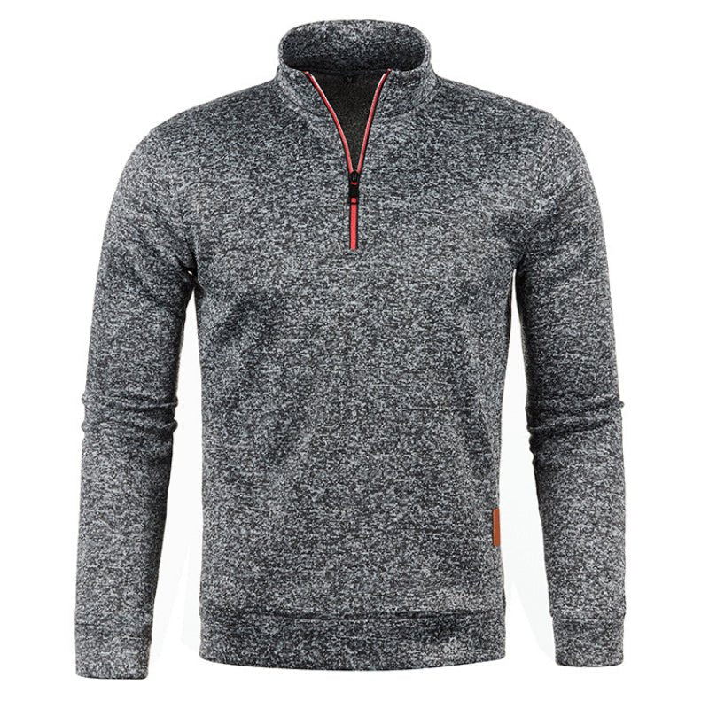 Quarter Zip Sweatshirt | Langarm | Hoher Kragen | Pullover mit halbem Reißverschluss | Quarter Zip Sweatshirts für Männer