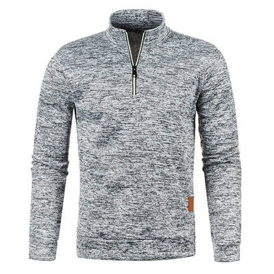Quarter Zip Sweatshirt | Langarm | Hoher Kragen | Pullover mit halbem Reißverschluss | Quarter Zip Sweatshirts für Männer
