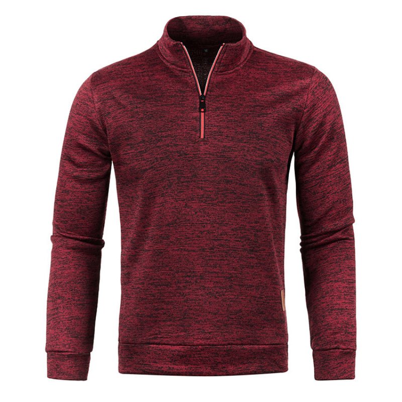 Quarter Zip Sweatshirt | Langarm | Hoher Kragen | Pullover mit halbem Reißverschluss | Quarter Zip Sweatshirts für Männer