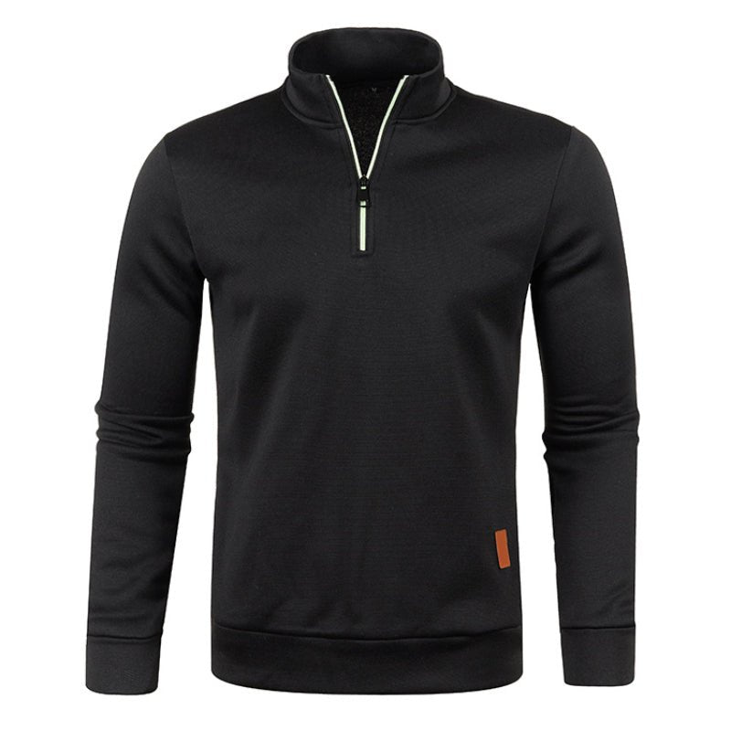 Quarter Zip Sweatshirt | Langarm | Hoher Kragen | Pullover mit halbem Reißverschluss | Quarter Zip Sweatshirts für Männer