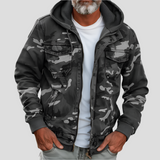 Laura | Moderne Damen Cargo Jacke mit Kapuze und Taschen – Armeegrün