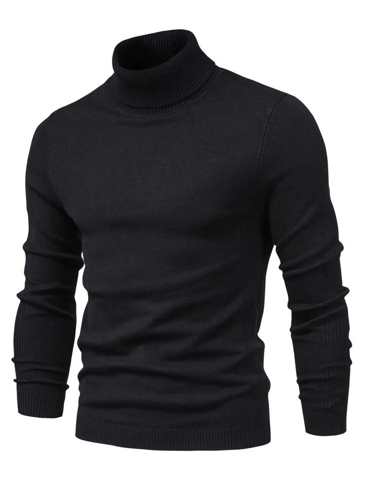 Hochwertiger Herren Rollkragenpullover | Slim Fit | Weiche Merinowolle