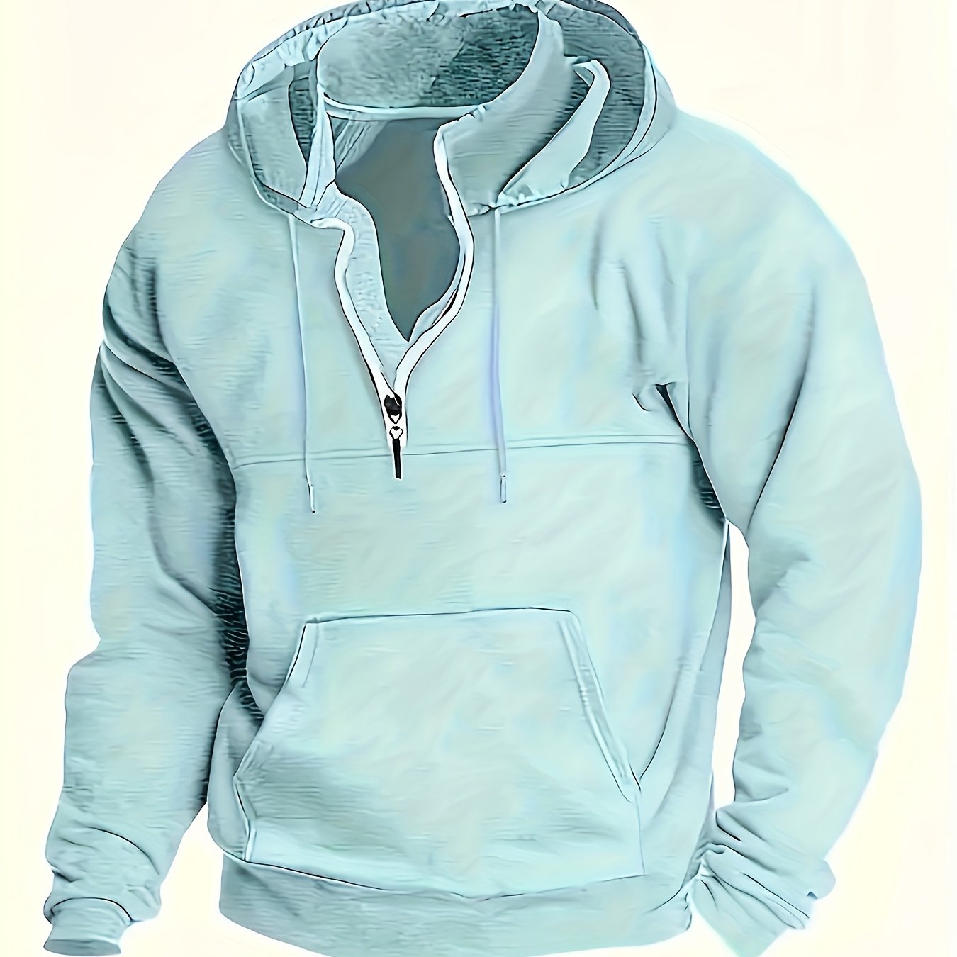 Lässiges Herren Kapuzenshirt mit Reißverschluss | Baumwolle | Sportlich