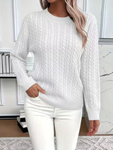 Nora | Vielseitiger Und Bequemer Pullover Für Damen – Weiß