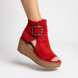 ORÉLISSE™ | OFFENE STIEFELETTEN – Rot