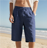 Florian | Herren Kordelzug Freizeit Strandshorts – Marineblau